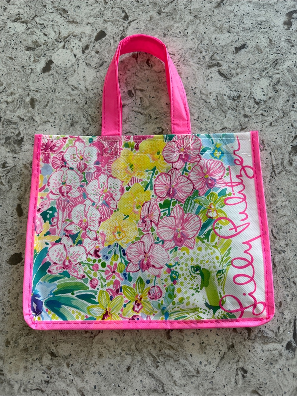 LNC Lilly Pulitzer Pink Multi-Color Floral Tote
